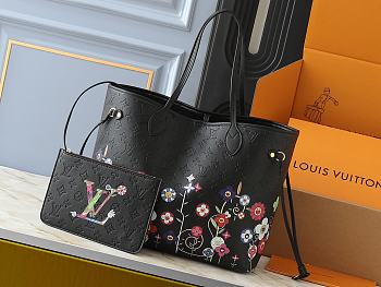 LVxTM Neverfull MM Monogram Empreinte Leather Black M13675 - 31x28x14cm