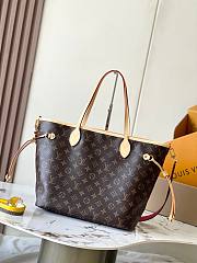 LV Neverfull Bandouliere Inside Out MM Monogram Canvas Rouge Sari M12096 - 31x28x14cm - 3