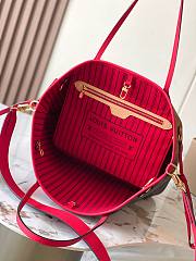 LV Neverfull Bandouliere Inside Out MM Monogram Canvas Sari Red M12708 - 31x28x14cm - 4