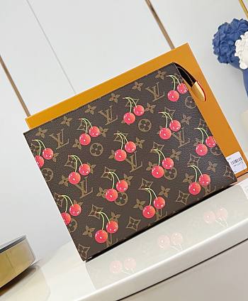 LVxTM Toiletry Pouch Cherry Monogram M14372 - 20x25x5.5cm