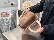 Medium Lady Dior Bag Powder Pink Cannage Lambskin - 24×20×11cm - 6