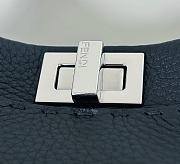 Fendi Peekaboo Mini Black Selleria Bag Cuoio Romano Calfskin - 23cm - 6