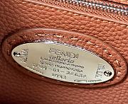 Fendi Peekaboo Mini Black Selleria Bag Cuoio Romano Calfskin - 23cm - 5