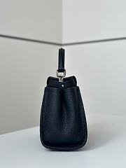 Fendi Peekaboo Mini Black Selleria Bag Cuoio Romano Calfskin - 23cm - 4