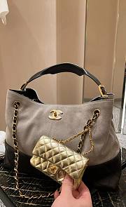 Chanel Classic Mini Bag With Hook Metallic Calfskin & Gold Metal Gold - 19x11x7cm - 3