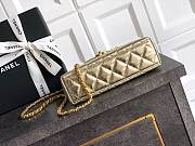 Chanel 25 Metallic Calfskin Gold Kelly Bag - 13x19x7cm - 3