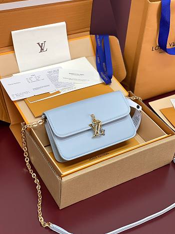 LV Wallet On Chain Bloom Light Blue M14547 - 20x11.5x4cm