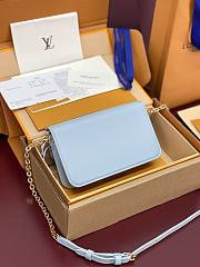 LV Wallet On Chain Bloom Light Blue M14547 - 20x11.5x4cm - 2