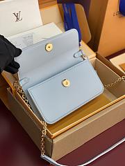 LV Wallet On Chain Bloom Light Blue M14547 - 20x11.5x4cm - 3