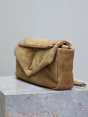 YSL Calypso Small in SuedeLeather Gold - 26x14x7cm - 6