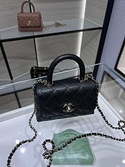 Chanel 24 Coco Handle Grained Calfskin Black 14cm - 4