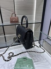 Chanel 24 Coco Handle Grained Calfskin Black 14cm - 3