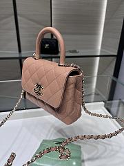 Chanel 24 Coco Handle Grained Calfskin Sand 14cm - 2