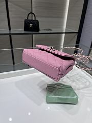 Chanel 24 Coco Handle Grained Calfskin Pink 14cm - 2