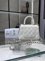 Chanel 24 Coco Handle Grained Calfskin White 14cm - 6
