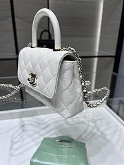Chanel 24 Coco Handle Grained Calfskin White 14cm - 2