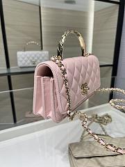 Chanel Clutch With Chain Grained Calfskin & Gold-Tone Metal Light Pink - 19cm - 3