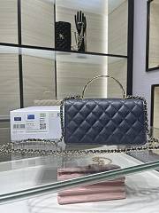 Chanel Clutch With Chain Grained Calfskin & Gold-Tone Metal Navy Blue - 19cm - 6