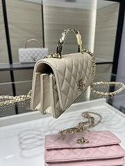 Chanel Clutch With Chain Grained Calfskin & Gold-Tone Metal Beige - 19cm - 2