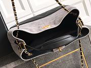 Chanel Small Tote Suede Calfskin Shiny Lambskin & Gold-Tone Metal Gray & Black - 36x24x14cm - 6