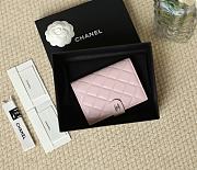 Chanel Caviar Quilted Passport Holder Light Pink Silver Hardware - 14x10.5x2cm - 1
