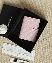 Chanel Caviar Quilted Passport Holder Light Pink Silver Hardware - 14x10.5x2cm - 6