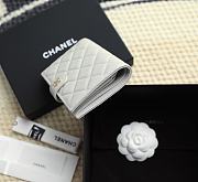 Chanel Caviar Quilted Passport Holder Gray - 14x10.5x2cm - 6