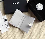 Chanel Caviar Quilted Passport Holder Gray - 14x10.5x2cm - 5