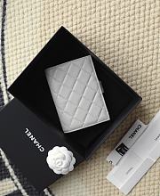 Chanel Caviar Quilted Passport Holder Gray - 14x10.5x2cm - 4