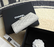 Chanel Caviar Quilted Passport Holder Gray - 14x10.5x2cm - 2