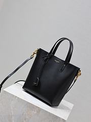 YSL Mini Toy Shopping in Box Leather Black - 18x17x8cm - 4