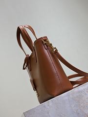 YSL Mini Toy Shopping in Box Leather Brown - 18x17x8cm - 3