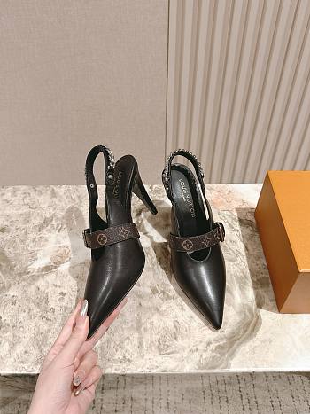 LV Vibe Slingback Pump Black 1AHL37 