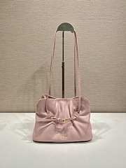 Prada Small Prada Dada Nappa Leather Bag Powder Pink 1BG586 - 28x18.5x11.5cm - 1