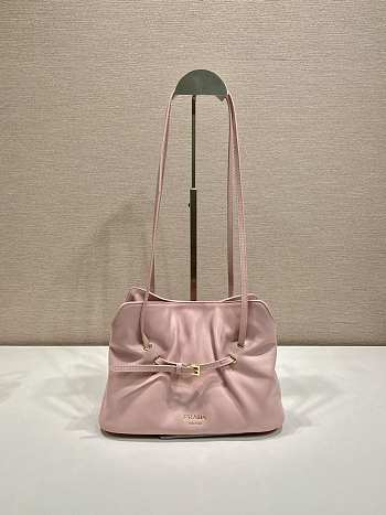 Prada Small Prada Dada Nappa Leather Bag Powder Pink 1BG586 - 28x18.5x11.5cm