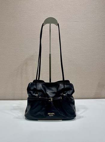 Prada Small Prada Dada Nappa Leather Bag Black 1BG586 - 28x18.5x11.5cm