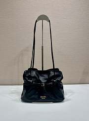 Prada Small Prada Dada Nappa Leather Bag Black 1BG586 - 28x18.5x11.5cm - 6