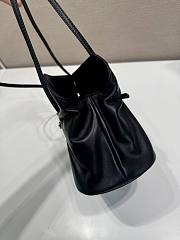 Prada Small Prada Dada Nappa Leather Bag Black 1BG586 - 28x18.5x11.5cm - 2