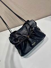 Prada Small Prada Dada Nappa Leather Bag Black 1BG586 - 28x18.5x11.5cm - 3