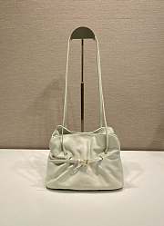 Prada Small Prada Dada Nappa Leather Bag White 1BG586 - 28x18.5x11.5cm - 1