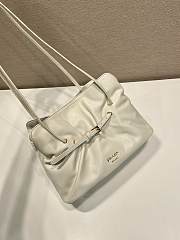 Prada Small Prada Dada Nappa Leather Bag White 1BG586 - 28x18.5x11.5cm - 6