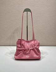 Prada Small Prada Dada Nappa Leather Bag Pink 1BG586 - 28x18.5x11.5cm - 1