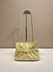 Prada Small Prada Dada Nappa Leather Bag Beige 1BG586 - 28x18.5x11.5cm - 1