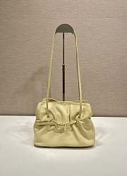 Prada Small Prada Dada Nappa Leather Bag Beige 1BG586 - 28x18.5x11.5cm - 2