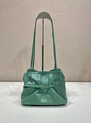 Prada Small Prada Dada Nappa Leather Bag Green 1BG586 - 28x18.5x11.5cm