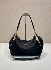 Prada Explore Large Re-nylon And Leather Bag Black 1BC264 - 32x22x11.5cm - 1