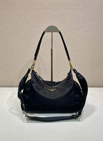 Prada Explore Large Re-nylon And Leather Bag Black 1BC264 - 32x22x11.5cm