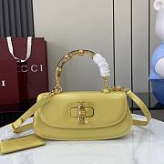 Gucci Bamboo Diva Medium Bag Yellow - 26.6x13x8cm - 1