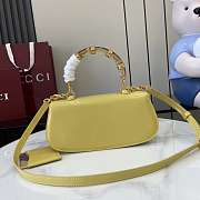 Gucci Bamboo Diva Medium Bag Yellow - 26.6x13x8cm - 6