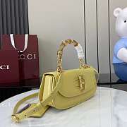 Gucci Bamboo Diva Medium Bag Yellow - 26.6x13x8cm - 3
